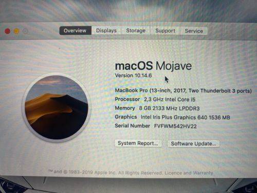 Apple Macbook Pro 13-inch 128gb