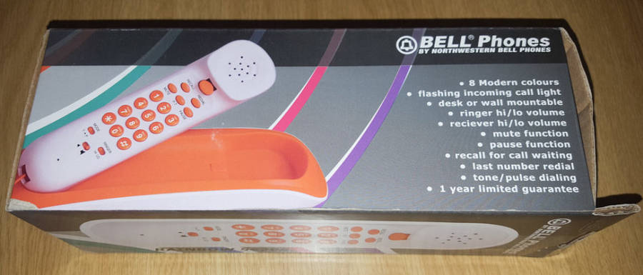 Bell Corded Telephone: Rainbow 58200