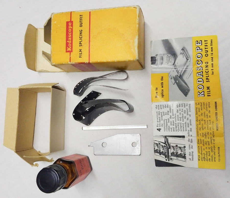 8 mm Brownie Movie Cine Camera Model 2 with Field Case and Kodascope Film Splicing Outfit