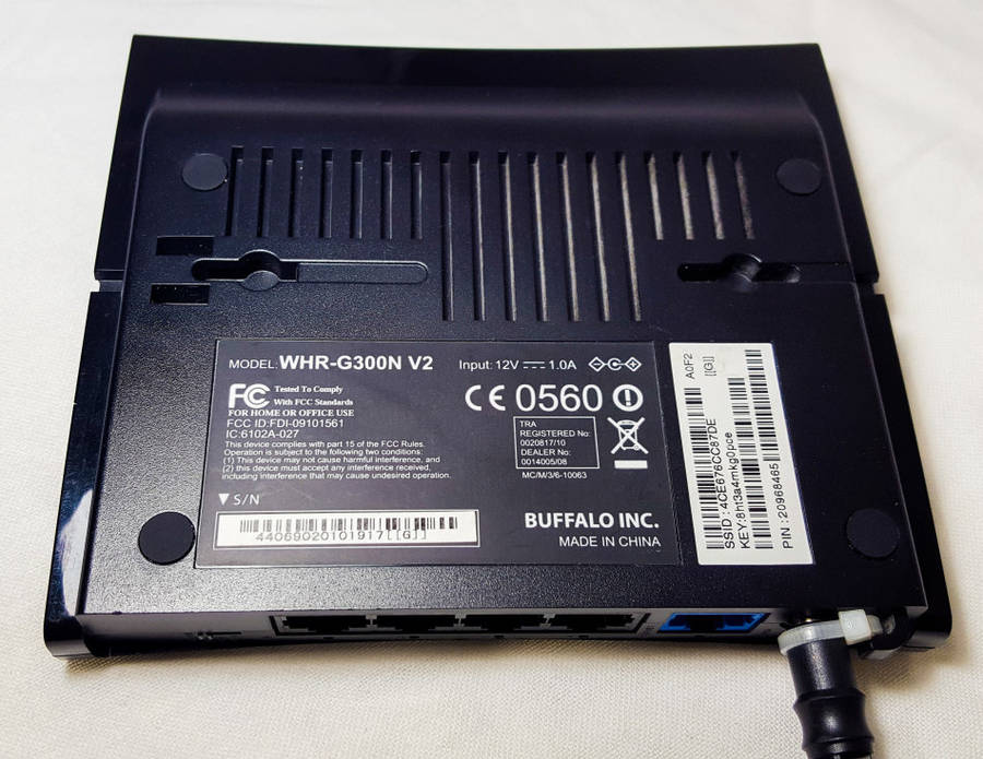 Buffalo WHR-G300N V2 AirStation Nfiniti Wireless-N Router and Access Point