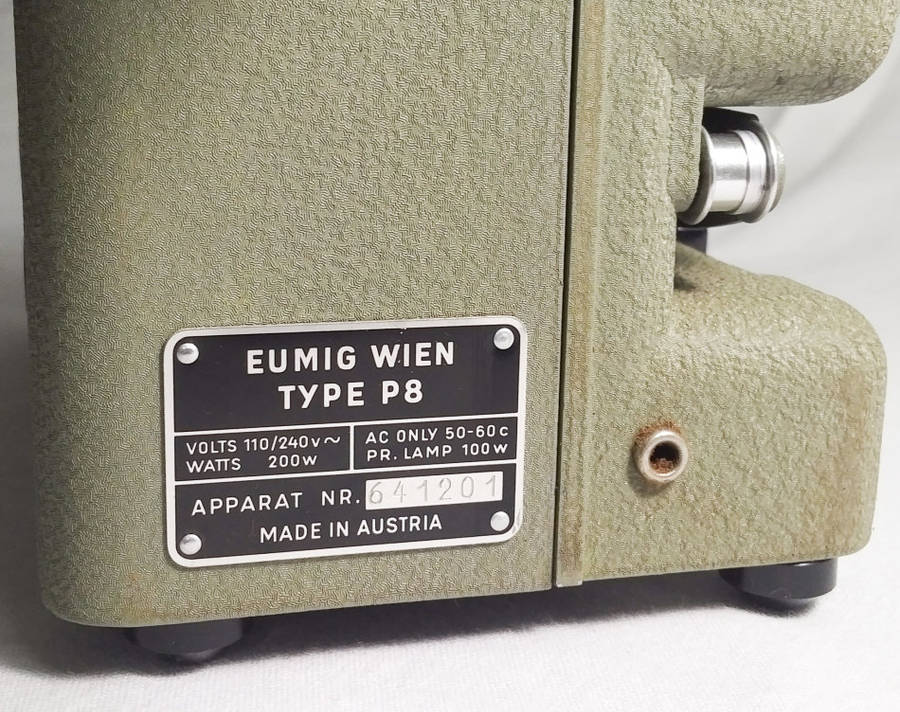 Eumig P8 Cine Movie Film Projector: Prized Collector's Item