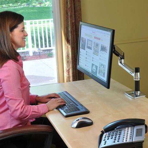 Ergotron 45-241-026 LX Desk Monitor Arm: Monitor Mount