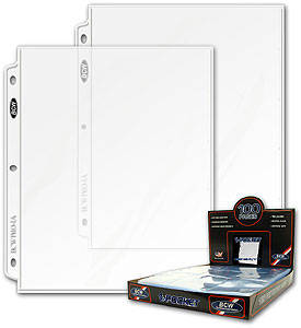 BCW Polypropylene Pages - 1 Pocket(no PVC)