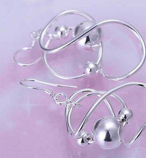 Beautiful silver earrings - local stock hot selling!!