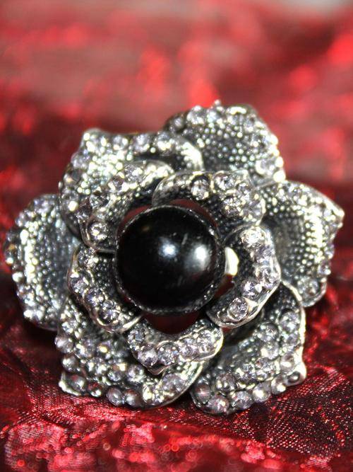 beautiful costume flower ring R1 start local stock