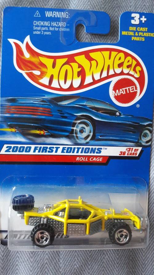 Hot Wheels 2000 First Edition Roll Cage Long Card