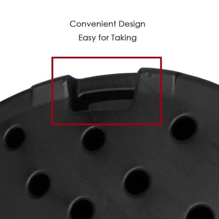 4Pcs 13L Fan Shaped Water Filled Umbrella Base Suitable for All Kinds of Cross Tiles (Black)