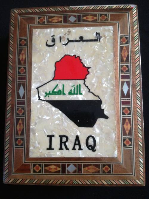 Beautiful JEWELLERY CASE. Marked IRAQ.