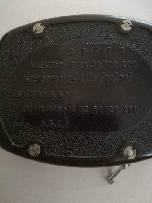 VINTAGE NEBRO  VISUAL Exposure Meter