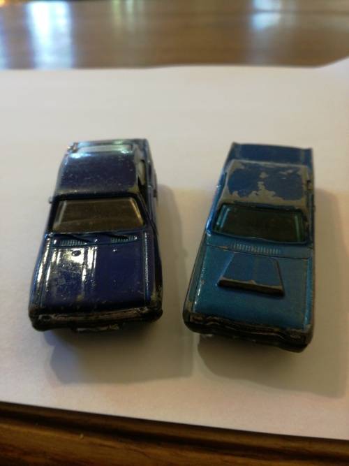 VINTAGE AMERICAN MUSCLE CARS. Chevrolet SS and 68 Dodge Dart.