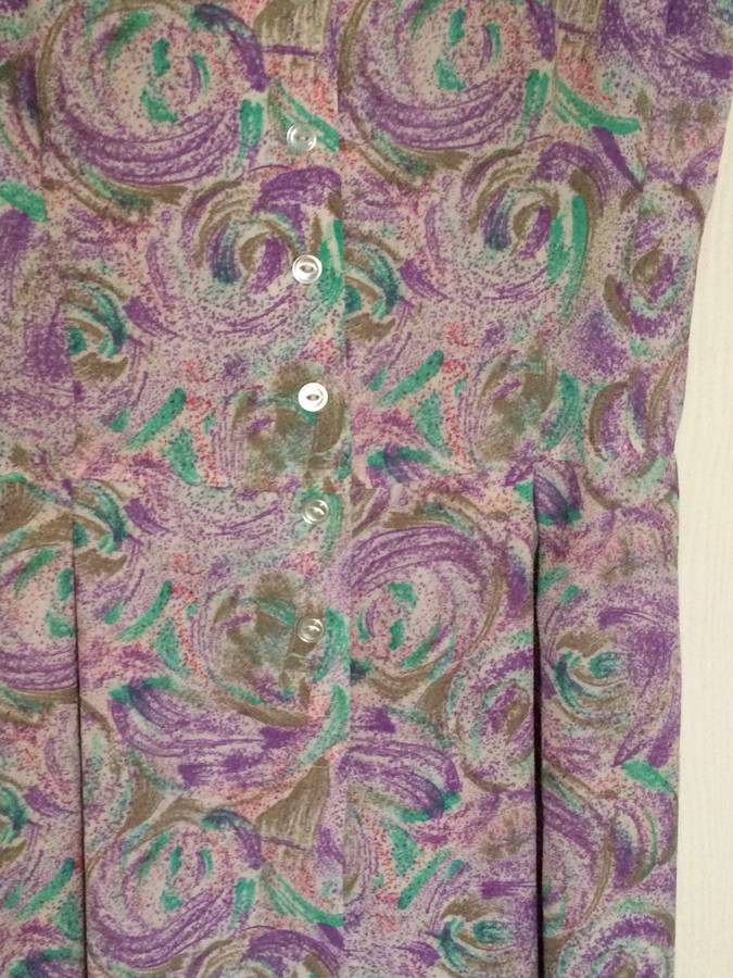 **SALE !!** VINTAGE SHORT SLEEVE DAY DRESS - SIZE 12