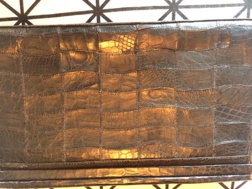 EXOTIC LEATHER  - CROCOLDILE LEATHER CLUTCH  BAG