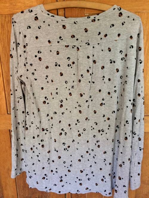 COUNTRYROAD LEAPORD PRINT TOP / BLOUSE - L