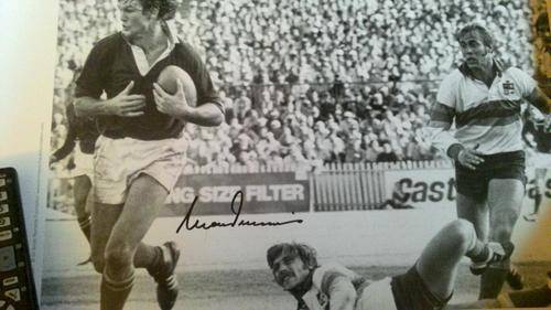 REDUCED FURTHER !!!!! Rare Morne Du Plessis hand signed print 500x400 in size