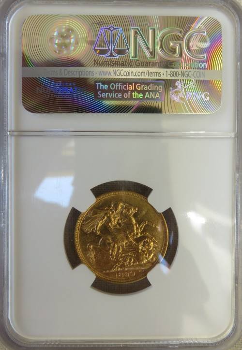 1899 Full Sovereign Australia Melbourn Mint NGC XF45