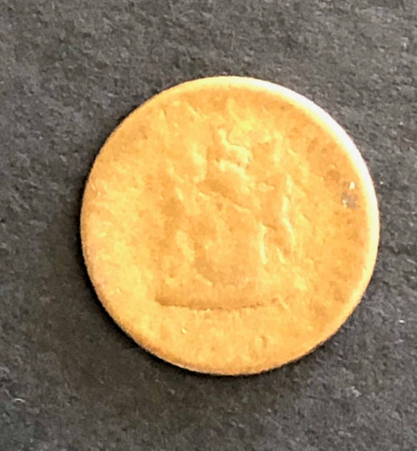 MAJOR MINT ERROR - CAPPED DIE STRIKE ON 1/2c COIN!
