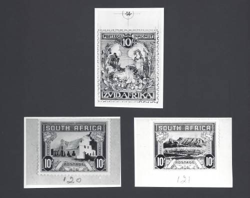 Union of SA - Selection of 3 photographic essays of the 10 Shilling design