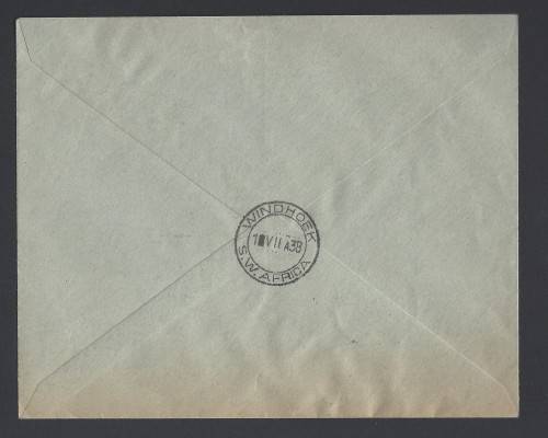 SWA 1938 1 1/2d Train Official First Day Cover - Very Scarce!