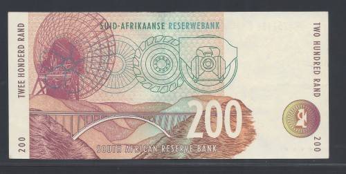 RSA 1999 Mboweni First Issue R200 AB prefix - Scarce