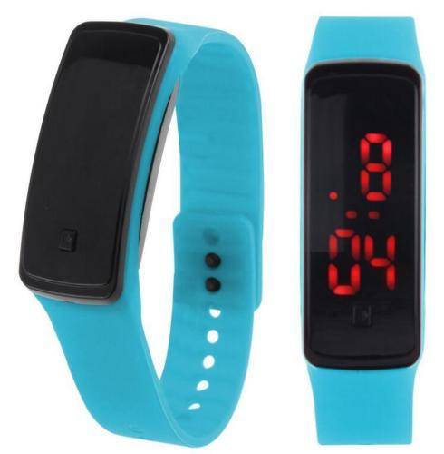 Fashion Digital LED Sports Wrist Watch Unisex Silicone Band
