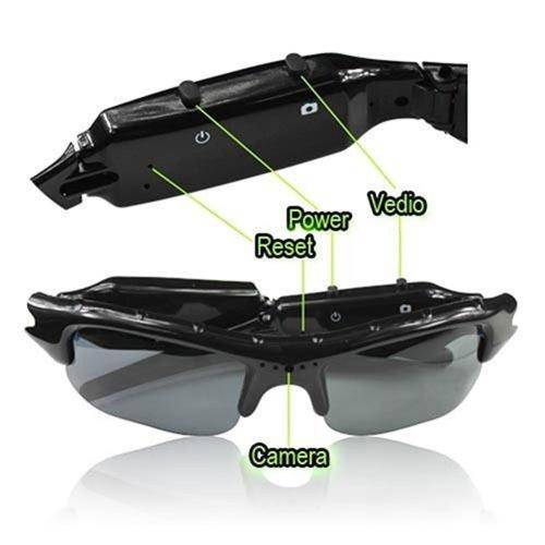 HD Polarized Video Spy Camera Sun Glasses Digital Audio Recorder DV Camcorder