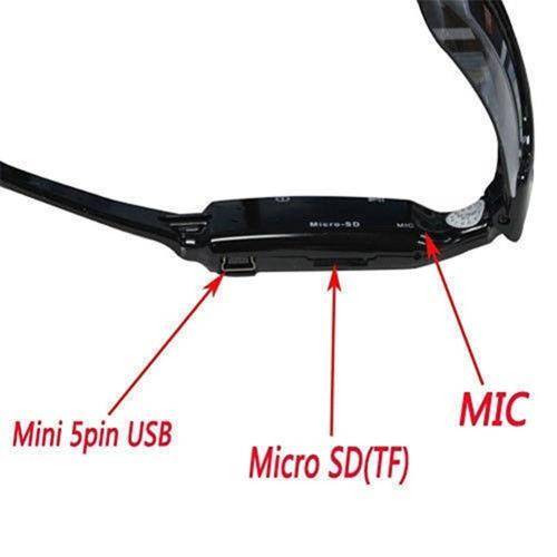 HD Polarized Video Spy Camera Sun Glasses Digital Audio Recorder DV Camcorder