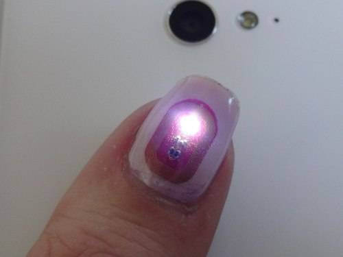1 PCS NFC Chip Nail Art Stickers Lighting Nail Decal LED (BLUE)