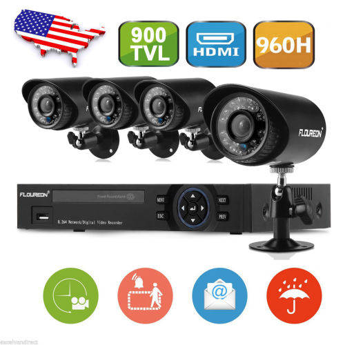 8CH 9HDMI DVR 900TVL Outdoor CCTV IR Security Camera System