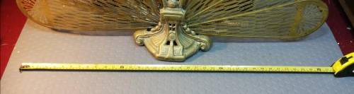 Vintage heavy brass Fireplace spark screen 700mm x 950mm