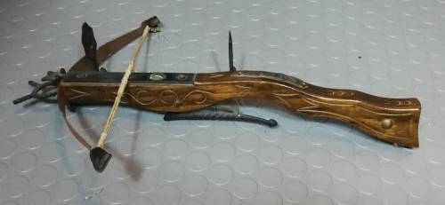 Small wooden crossbow for display