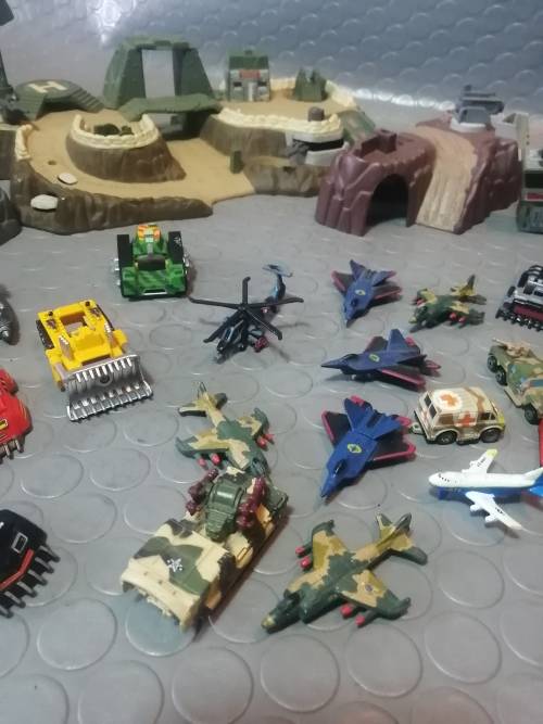 Micro Machines Playset and Military Micros