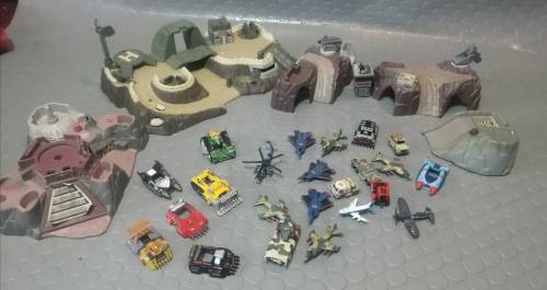 Micro Machines Playset and Military Micros