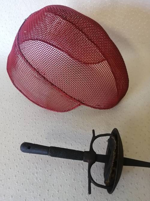 Full size Vintage Fencing Sword and Helmet