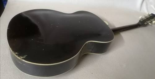 Beautiful antique Wizard electrical guitar in case for restoration