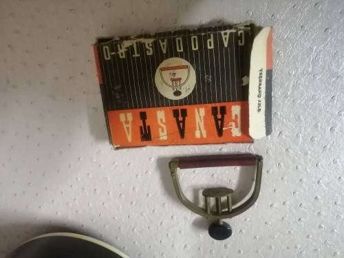 Beautiful antique Wizard electrical guitar in case for restoration