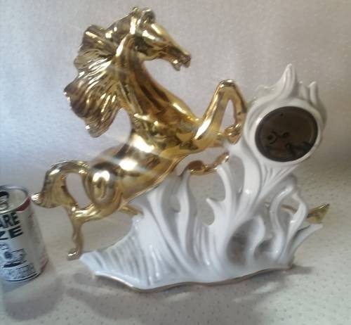 Vintage Walter Windup Ceramic Mantel Clock made in Italy for Restoration