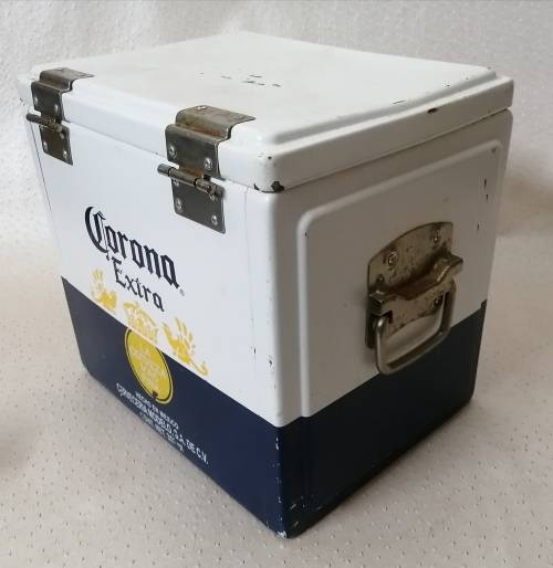 RARE!!! Limited Edition Metal Corona Cooler Box and Bottle Opener!!!