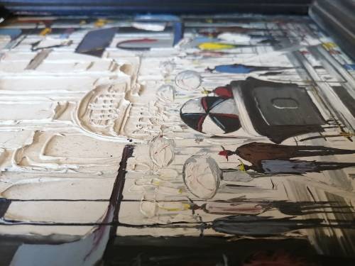 Stunning Original Oil on Board Signed by Artist (380 x 380mm)