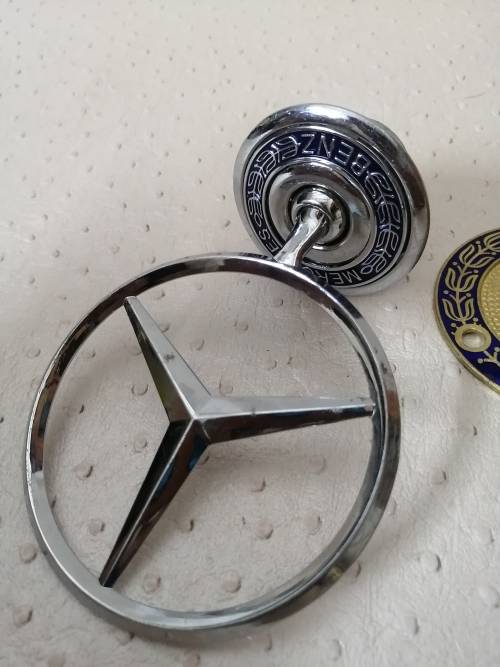 Collectors Dream!!! Stunning Vintage Pair of Mercedes Benz Badges