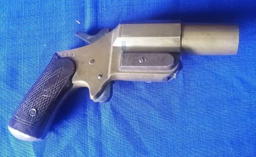 Very Rare!!! Bronze Italian Navy - WW1 - Brev.tettoni . Brescia - Percussion - Pistol