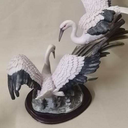 Magnificent Blue Cranes Sculpture from the Angelica Collection