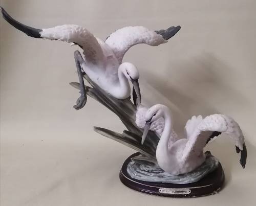 Magnificent Blue Cranes Sculpture from the Angelica Collection