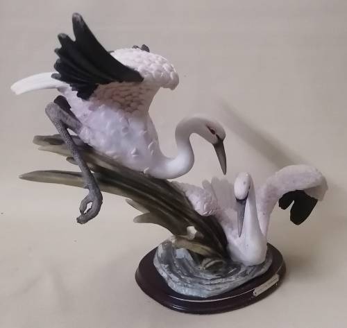Magnificent Blue Cranes Sculpture from the Angelica Collection