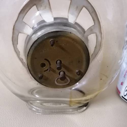 Vintage German Mercedes Clock in Luxardo Liqueur Bottle