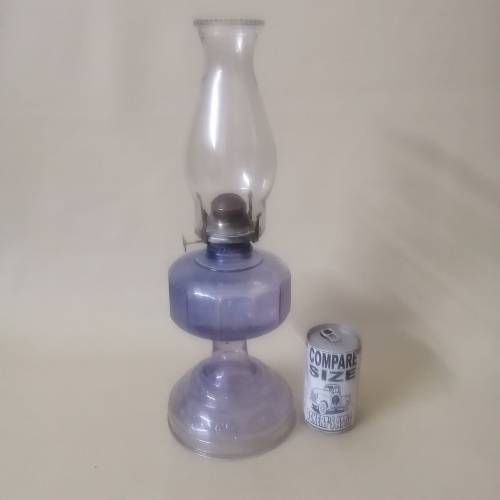 Awesome Vintage Stained Glass Kerosene Lamp