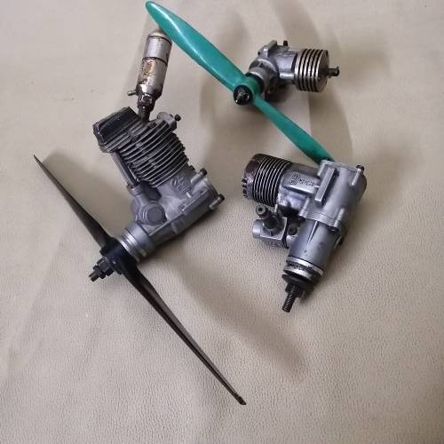 3 Radio Control Airplane Nitro Engines - Not Tested