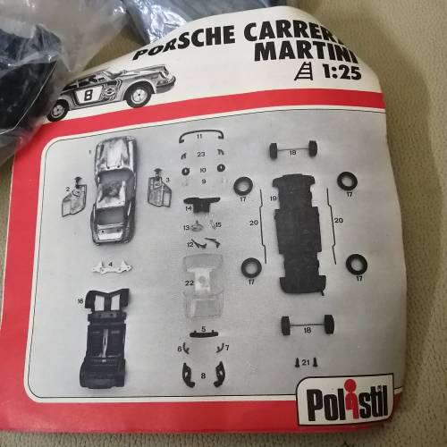 Polstil Metal Porsche Carrera Martini 1:25 Building Kit (Complete no box)