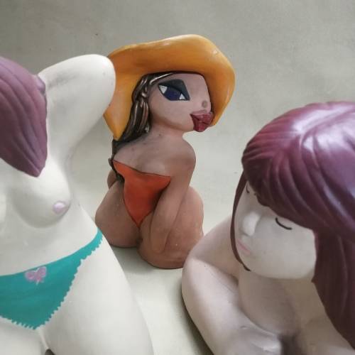 BIG COLLECTION OF LARGE CERAMIC BETTY BOOBS