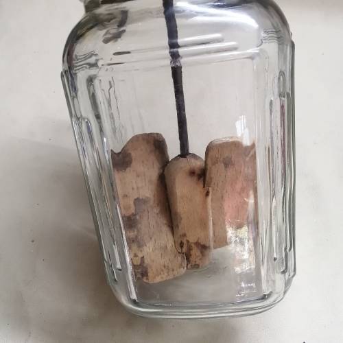 ANTIQUE BLOW HAND CRANK BUTTER CHURN