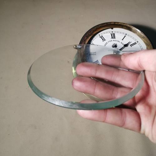 Vintage Quarts Brass Ship Clock made for the Royal Navy - 100% Working